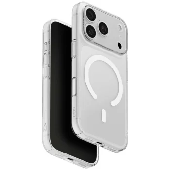 Uniq Airsuit Magclick Charging vāciņš iPhone 18 Pro / 17 Pro, caurspīdīgs