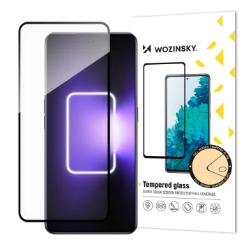 Aizsargstikls Wozinsky Full Glue priekš Realme GT Neo 5 / GT3 9H ar melnu rāmi