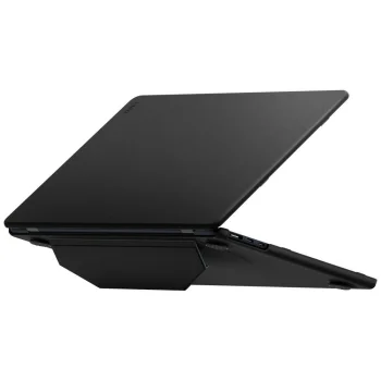 Aizsargvāciņš ar statīvu Uniq Lyden Versa priekš MacBook Air 13" (2022-2026), melns