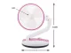 Bezvadu saliekams galda ventilators ar LED lampu, 5W, rozā
