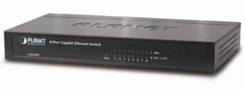 8 pieslēgvietu Gigabit Ethernet tīkla komutators