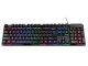 Spēļu tastatūra ar LED apgaismojumu, melna