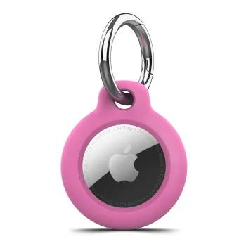 Aizsargvāciņš ar karabīni Apple AirTag 1/2 Tech-Protect Rough, rozā