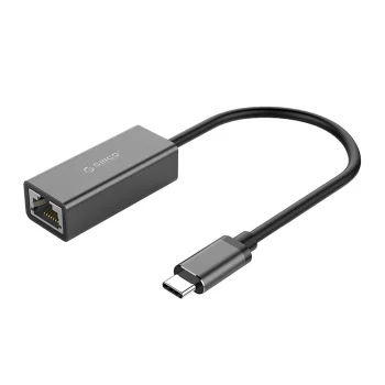 Tīkla adapteris Orico XC-R45-V1 USB-C uz RJ45 Gigabit Ethernet 1 Gbps, melns