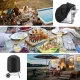 Ūdensizturīgs Pārklājs Pārsegs BBQ Grilam 190 x 71 x 117 cm, Melns | Waterproof BBQ Grill Tarpaulin XL Cover