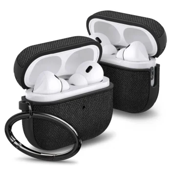 Austiņu maciņš Spigen Urban Fit paredzēts AirPods Pro 1 / 2, melns
