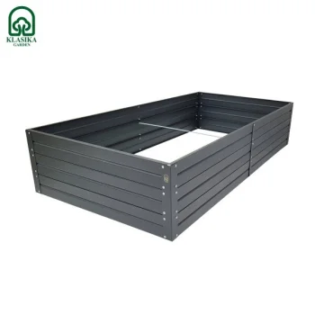 Paaugstinātā dārza dobe Klasika Garden, 1500x750x300mm, Pelēka