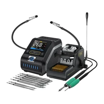 Lodēšanas stacija FNIRSI DWS-200F 200W ar 2.8" TFT ekrānu