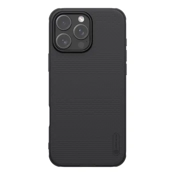 Telefona vāciņš Nillkin Super Frosted Shield Pro priekš iPhone 16 Pro, melns