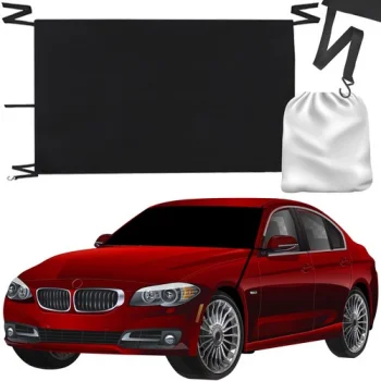 Auto vējstikla pārsegs pret salu un sauli XTROBB 130 x 115 x 167 cm, melns