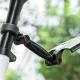 Teleskopiskais velosipēda dubļusargu komplekts Rockbros FK-810 Melns