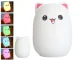 Bērnu Silikona Nakts LED RGB Gaismas Lampa ar Tālvadības Pulti, Kaķis | Kid\'s Silicone Night Light Lamp