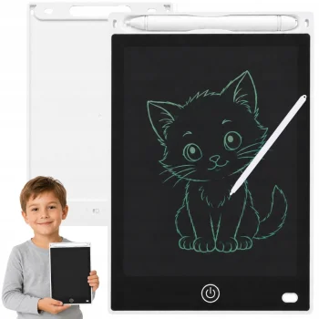 Grafiskā planšete zīmēšanai un rakstīšanai ar LCD ekrānu, 12", balta