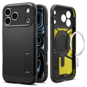 Spigen Tough Armor MagSafe vāciņš iPhone 18 Pro / 17 Pro, melns
