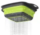 Saliekams plastmasas un silikona caurduris, augļu un dārzeņu mazgāšanas grozs, komplekts 2 gab.