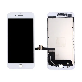 LCD ekrāns priekš iPhone 7 Plus ar skārienjutīgo stiklu un rāmi, balts