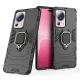 Triecienizturīgs vāciņš Xiaomi 13 Lite Ring Armor ar gredzenu, melns