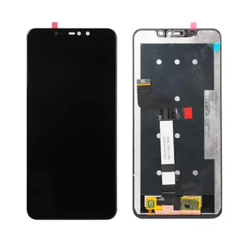 LCD ekrāns priekš Xiaomi Redmi 6 Pro ar skārienjūtīgo stiklu un rāmi, melns