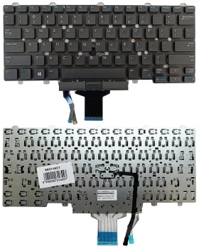 Dell Latitude E3340 E5450 E7450 klaviatūra ar kursorpogu, US, melna