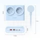 Orico PDC25 25W 6in1 pagarinātājs 2x AC + 2x USB-A + 2x USB-C, zils