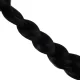 Sieviešu parūka Soulima ar divām bizēm, 55 cm, melna