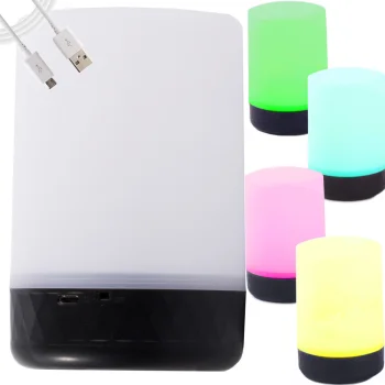 LED RGB nakts lampiņa ar USB, 2 režīmi, 8 krāsas