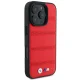 BMW M Perforated And Stitched Line MagSafe vāciņš priekš iPhone 16 Pro, sarkans
