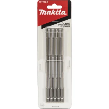 Skrūvgrieža uzgaļu komplekts Makita 191V02-0 PH2 155 mm 5 gab.