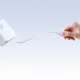 Joyroom JR-TCL06 GaN tīkla lādētājs 67W ar iebūvētu ievelkamu USB-C kabeli, balts