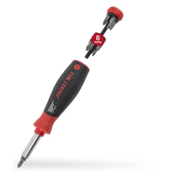 Skrūvgriezis ar uzgaļu magazīnu Wiha PocketMax magnetic 45292, 9 daļas