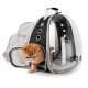 Salokāms Dzīvnieku Ceļošanas Mugursoma Koferis, 28-68x32x42cm, Melns | Pet Cat Dog Travel Backpack