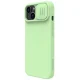 Nillkin CamShield Silky Silicone vāciņš priekš iPhone 14 Plus ar kameras aizsegu, zaļš