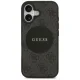 Guess 4G Circle Classic Logo MagSafe vāciņš priekš iPhone 17, melns
