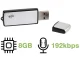 Mini spiegu diktofons USB zibatmiņa 8GB