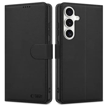 Samsung Galaxy S25 FE (SM-S731B / DS) Tech-Protect Wallet Book Case Cover, Black | Telefona Vāciņš Maciņš Apvalks...