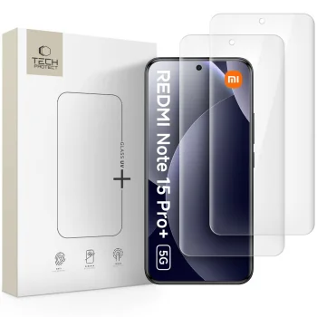 Tech-Protect Glass UV+ 2-Pack rūdītais stikls Xiaomi Redmi Note 15 Pro+ 5G