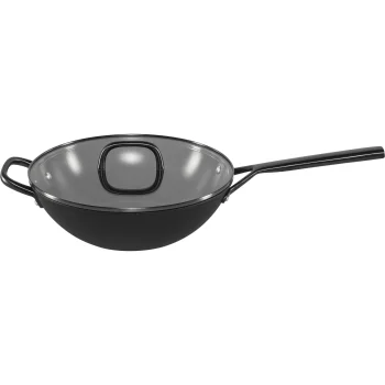 ZWILLING Milano vokpanna ar stikla vāku 30 cm, melna