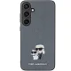 Karl Lagerfeld Samsung Galaxy S24 Plus vāciņš Saffiano KC Pin, pelēks