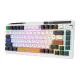 Bezvadu mehāniskā klaviatūra Royal Kludge KZZI K75 pro RGB, Moment Switch (melnā un baltā krāsā) | Wireless...