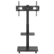 Ergo Office ER-304 B TV statīvs uz riteņiem, 37-75\", 50kg, VESA 600x400, Melns