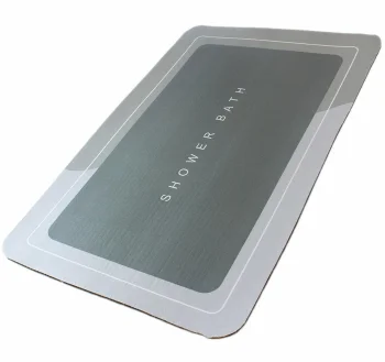 Ātri Žūstošs Vannas Istabas Paklājs, Pelēks | Quick-Dry Bathroom Mat