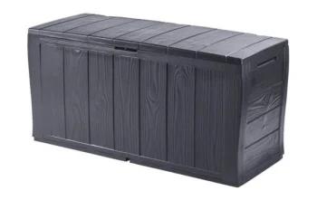 Dārza mantu kaste KETER Sherwood 270L, 117 x 45 x 57.50 cm, antracīta pelēka