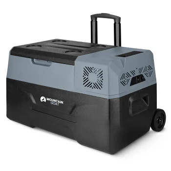 4Fizjo Xtreme Mountain Goat kompresora pārnēsājamā ledusskapis 27,8 L, melns/pelēks