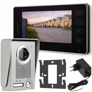 Vadu videodomofons ar LCD monitoru, 500 TVL kameru un 10 m kabeli