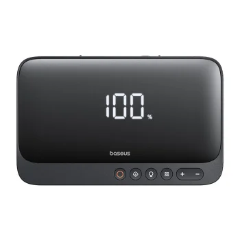 Palaišanas ierīce Baseus Super Energy BS-CH013 4in1 600A ar lukturīti / 6000mAh powerbank / kompresoru – melna