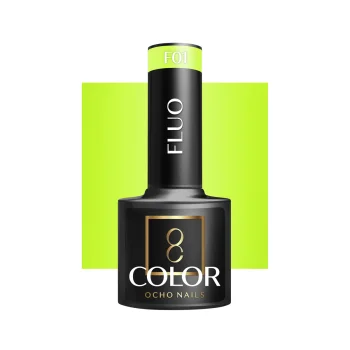 Ocho Nails Fluo F01 hibrīda nagu laka, 5 g