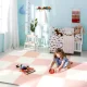 Ricokids liels putu paklājiņš-puzle, 60x60 cm, 4 gab., persiku/balts