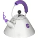 Tējkanna ar svilpi Alessi 9093 VA 2.0L, indukcijai, sudraba / violeta