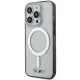 BMW iPhone 14 Pro Max vāciņš Silver Ring MagSafe, caurspīdīgs
