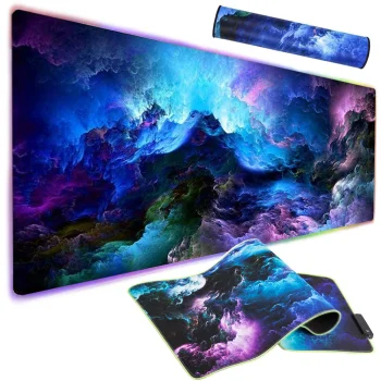 XXL LED RGB Datorspēļu peles paliktnis, 90x40 cm